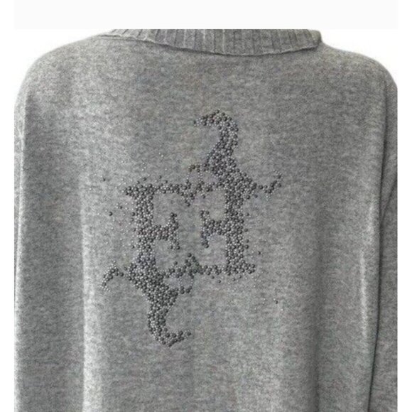 Escada Safina Gray Cowl Neck Sweater Cashmere & Sweatpants Size S - Picture 4 of 16